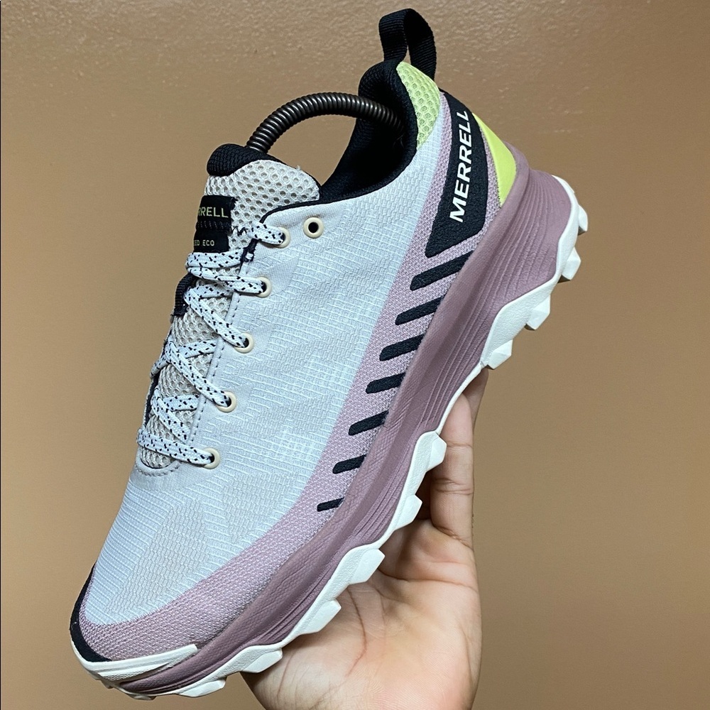 Merrell Speed Eco Low Women’s Trail Running Sneakers  “Oyster Burlwood” Size 9.5 - Picture 10 of 16